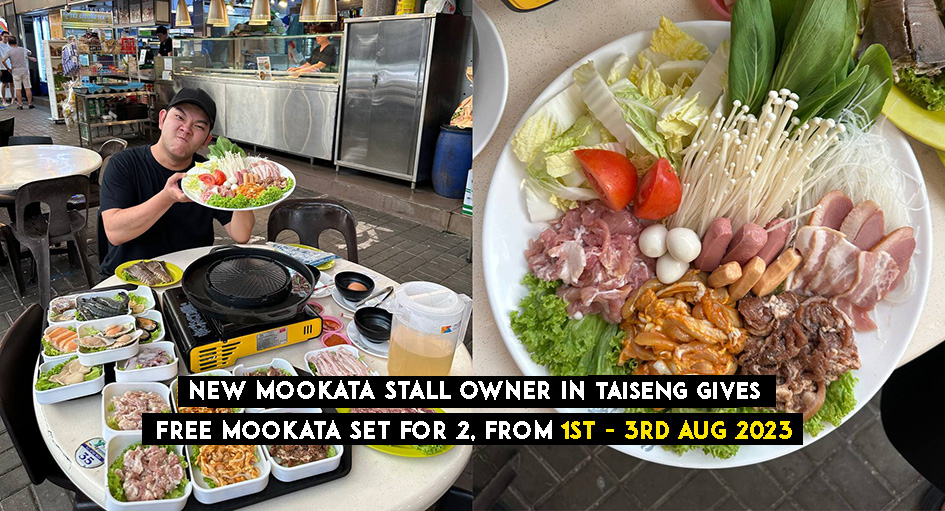 New Mookata Stall in Taiseng is GIVING AWAY FREE Mookata Set-For-2, from 1st – 3rd August 2023!